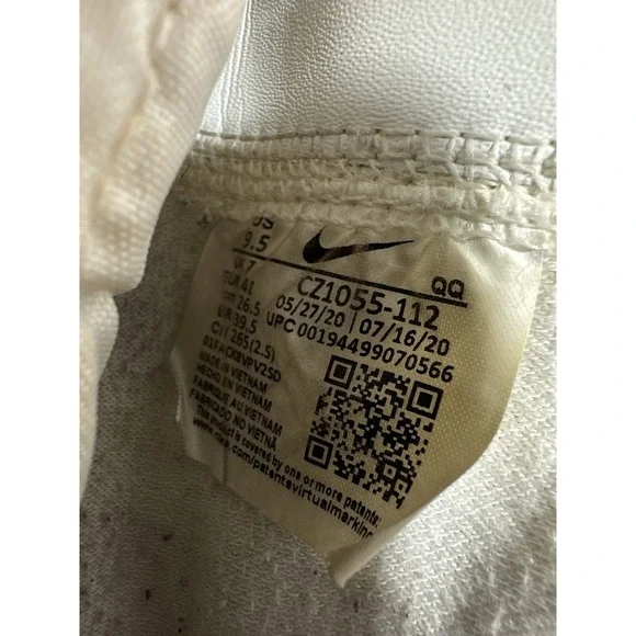 Nike Blazer Mid '77 Vintage White Silver Sneakers CZ1055-112 Women's Size 9.5 - Picture 9 of 9